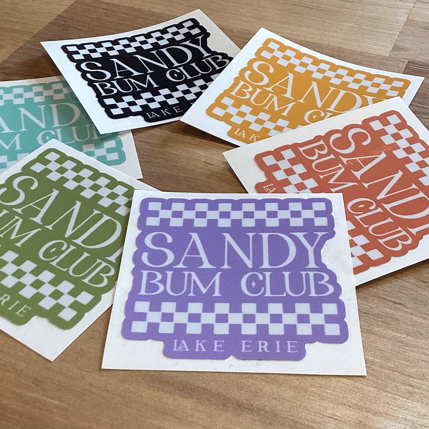 Sandy Bum Checkers - Burnt Orange