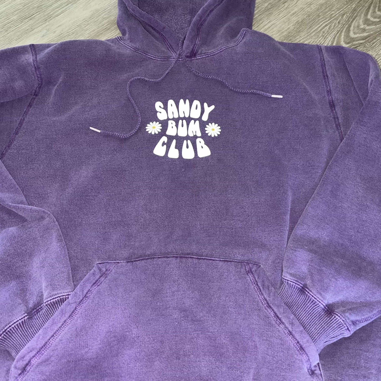 Purple Sand Sandy Bum Club Hoodie