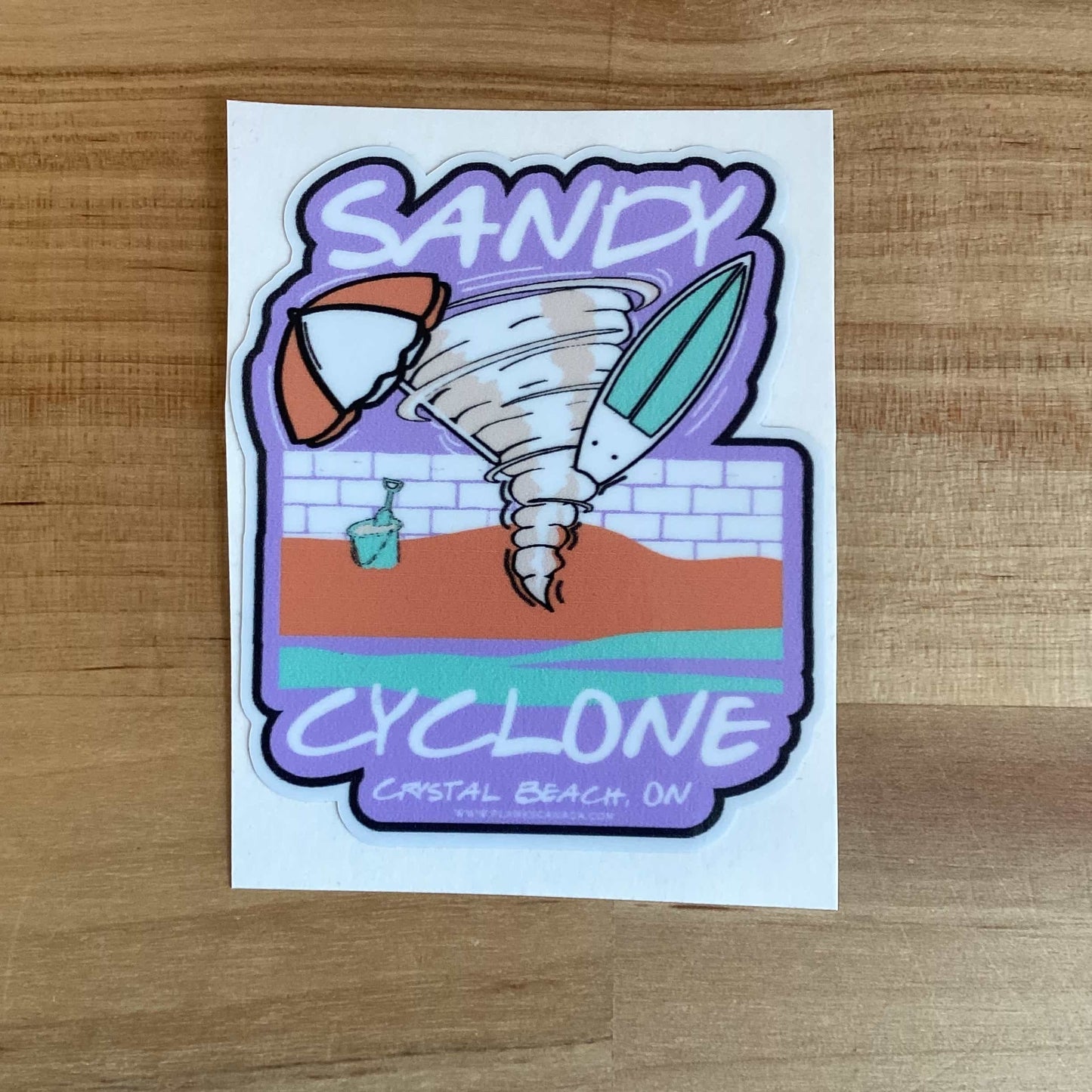 Sandy Cyclone Sticker - Purple