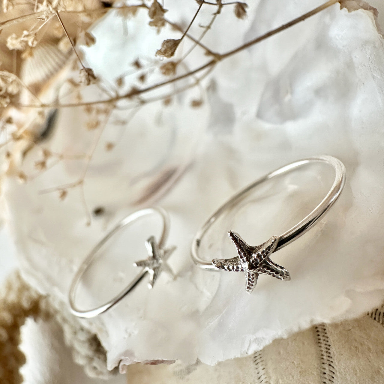 Sechelt Starfish Ring in Sterling Silver