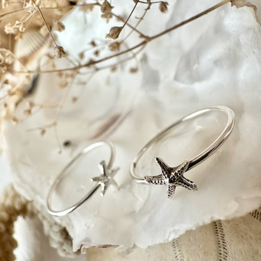 Sechelt Starfish Ring in Sterling Silver