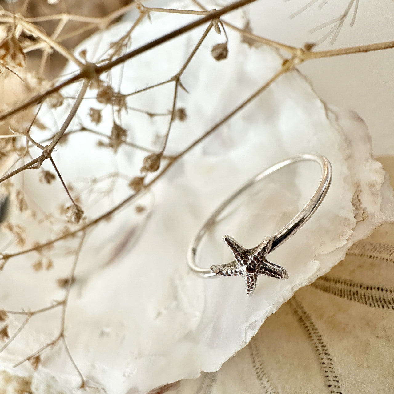 Sechelt Starfish Ring in Sterling Silver