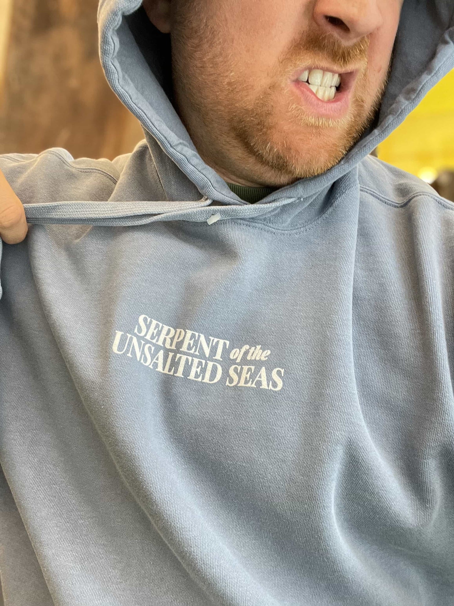 Serpent of the Unsalted Sea Hoodie - Lake Blue