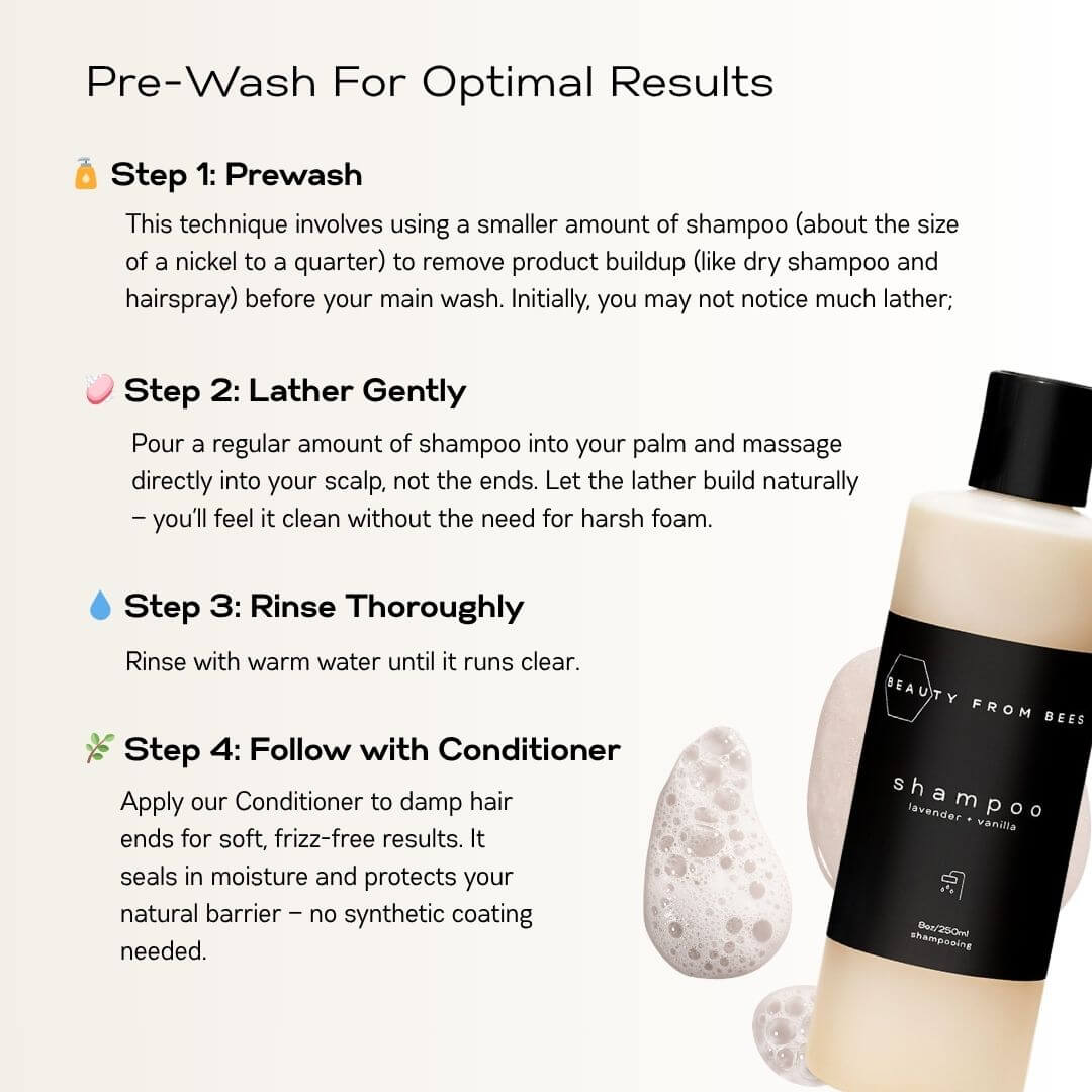 Shampoo - Lavender + Vanilla - 250ml / 8oz