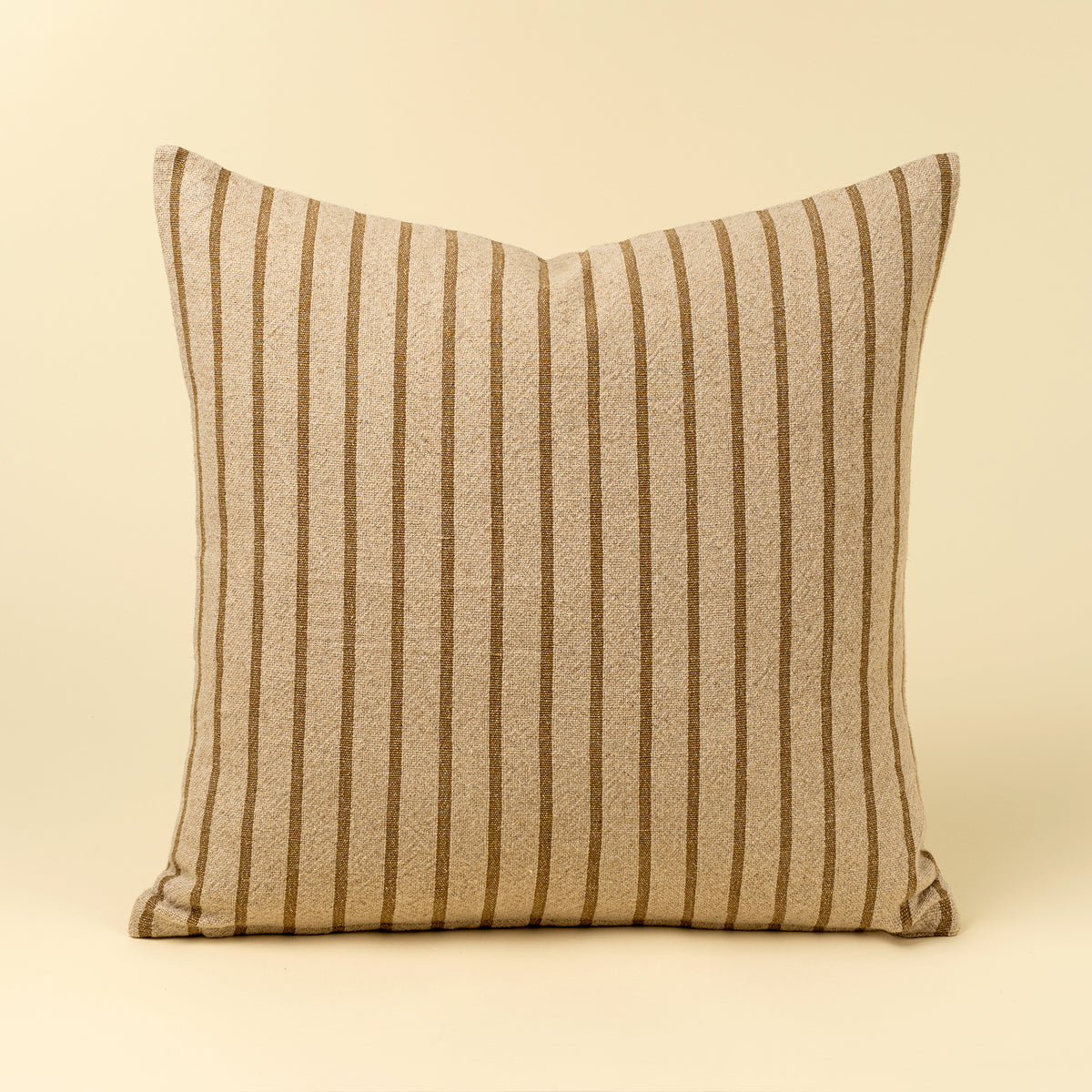 Silas Stripe Pillow - Ochre (Cover with Filler)