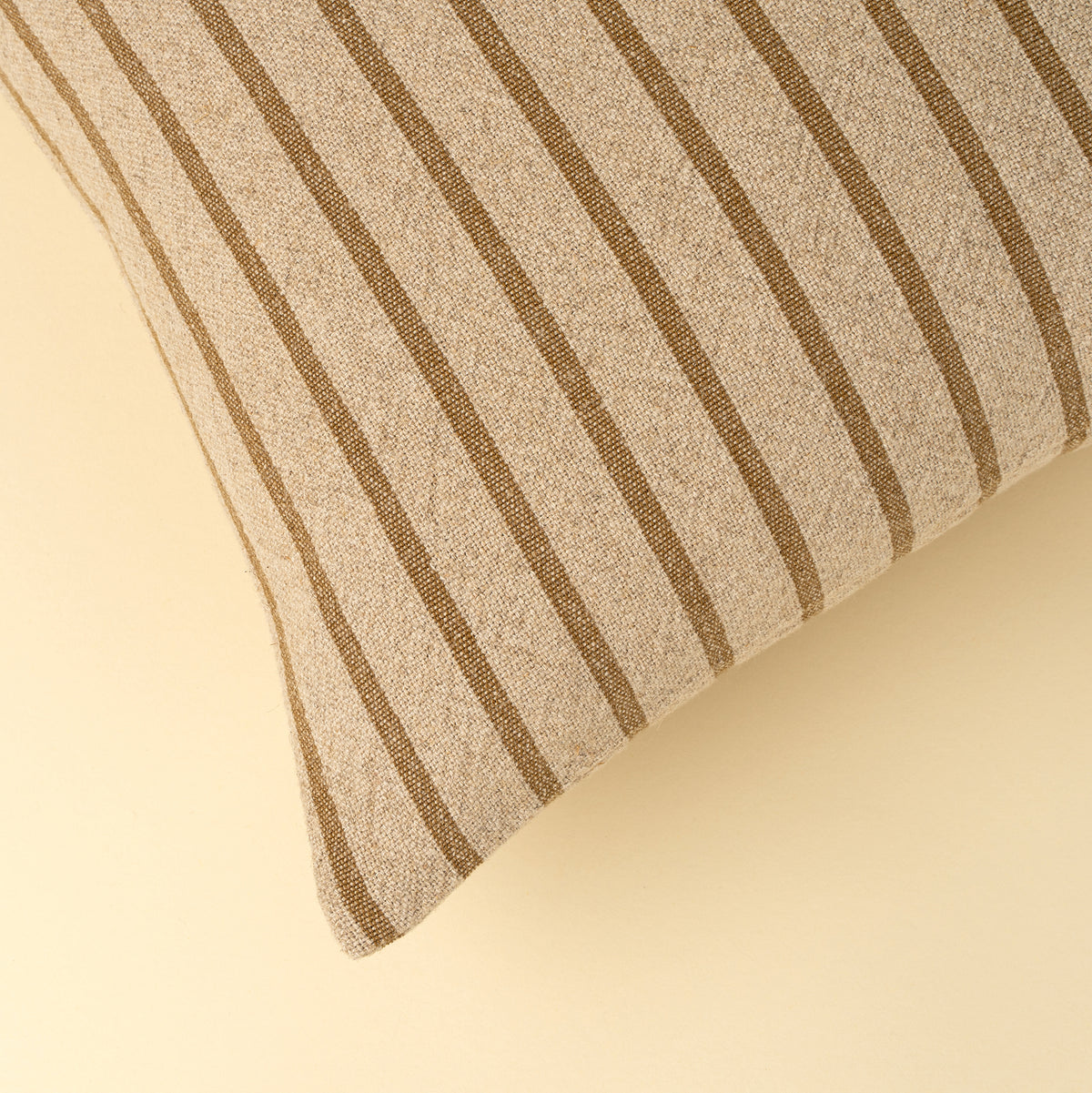 Silas Stripe Pillow - Ochre (Cover with Filler)