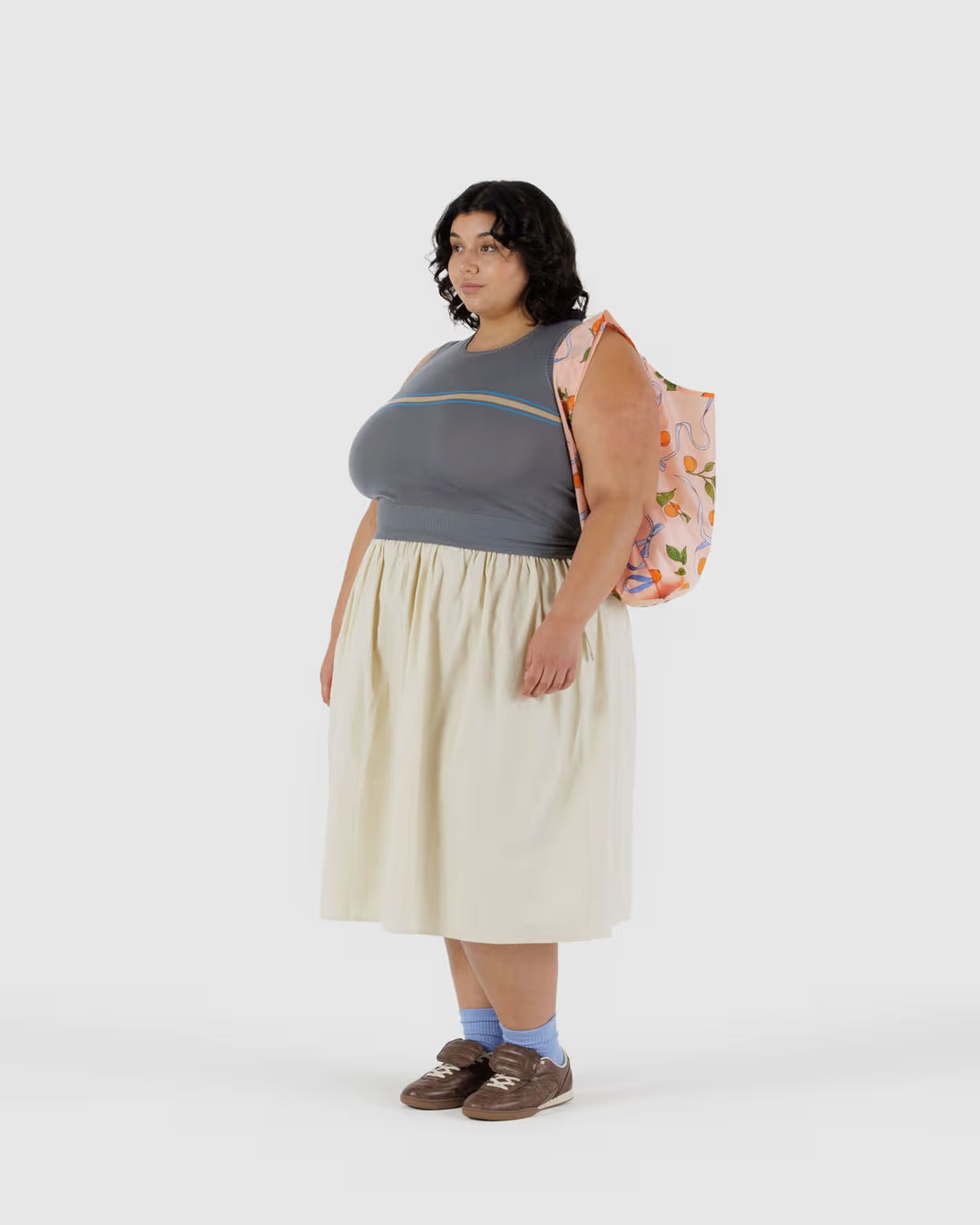 Standard Baggu Reusable Bag - Apricots & Ribbons
