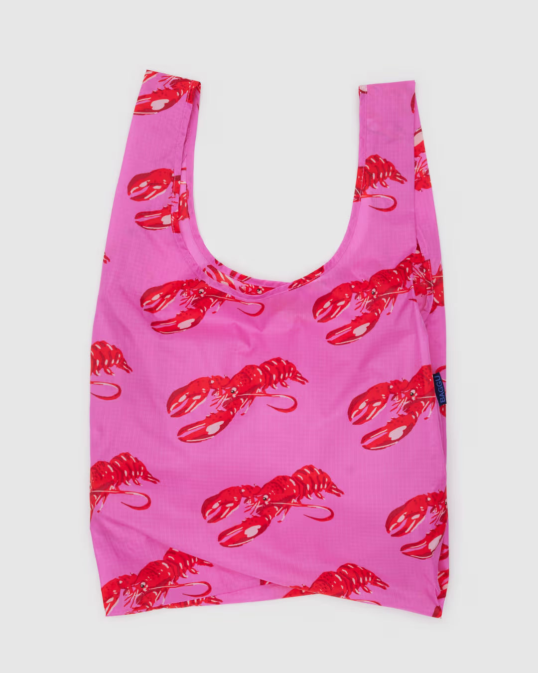 Standard Baggu Reusable Bag - Pink Lobster