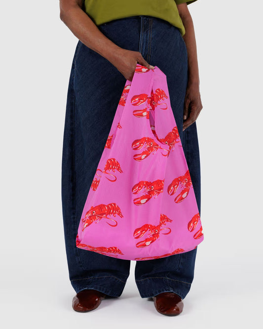 Standard Baggu Reusable Bag - Pink Lobster