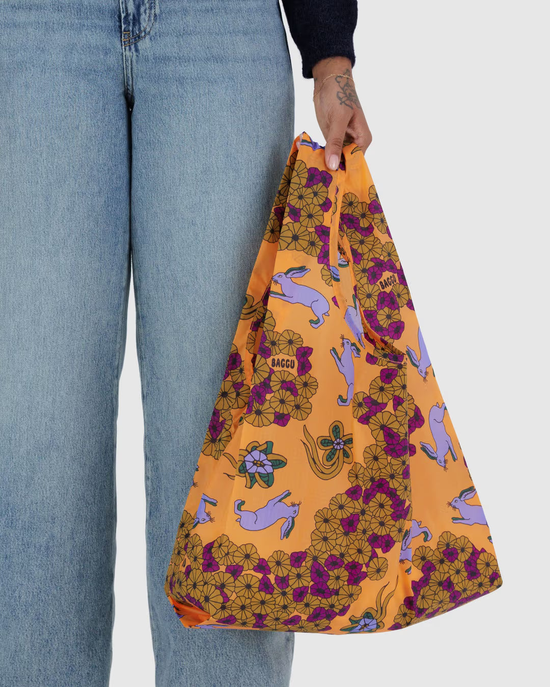 Standard Baggu Reusable Bag - Wild Rabbit