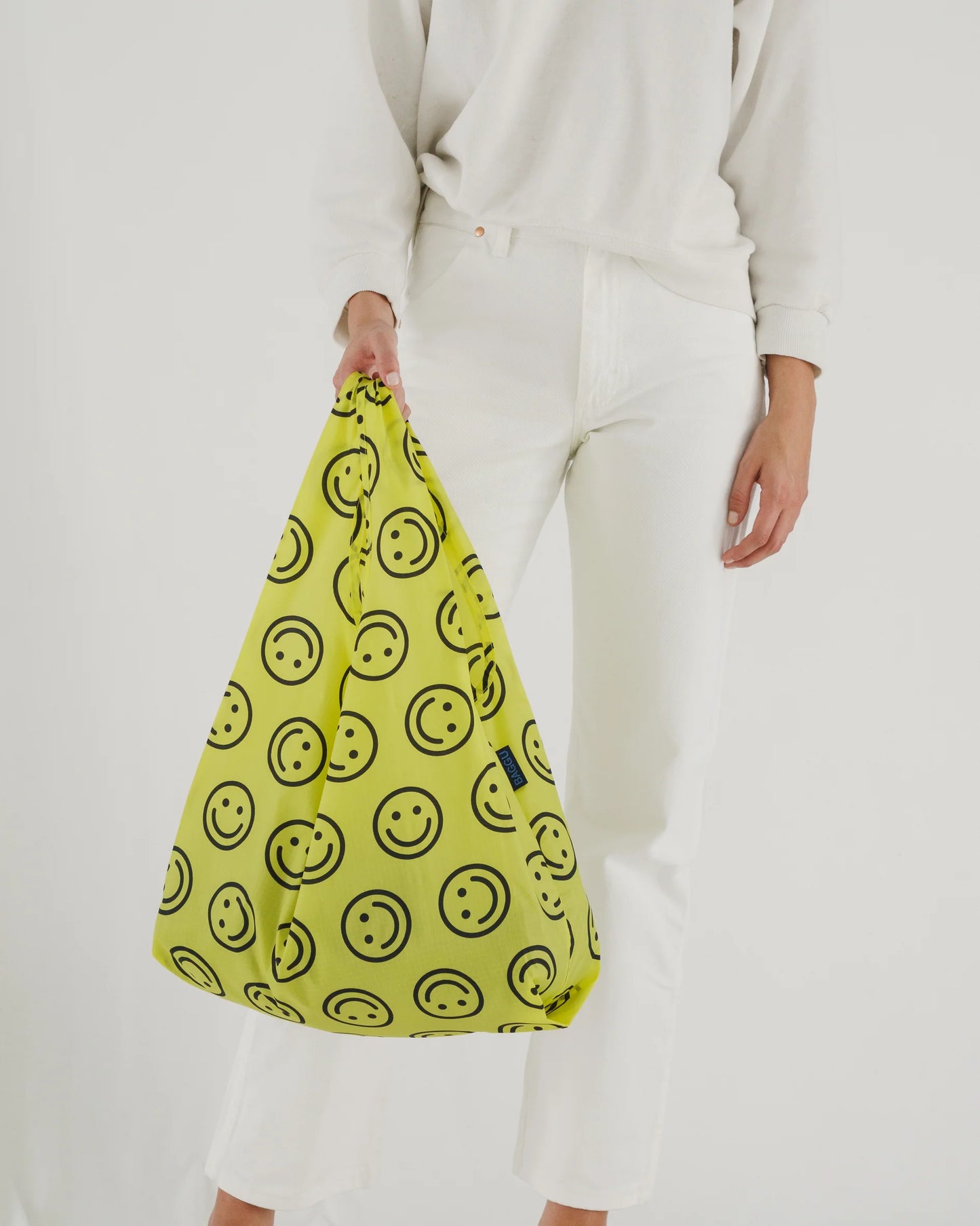 Standard Baggu Reusable Bag - Yellow Happy