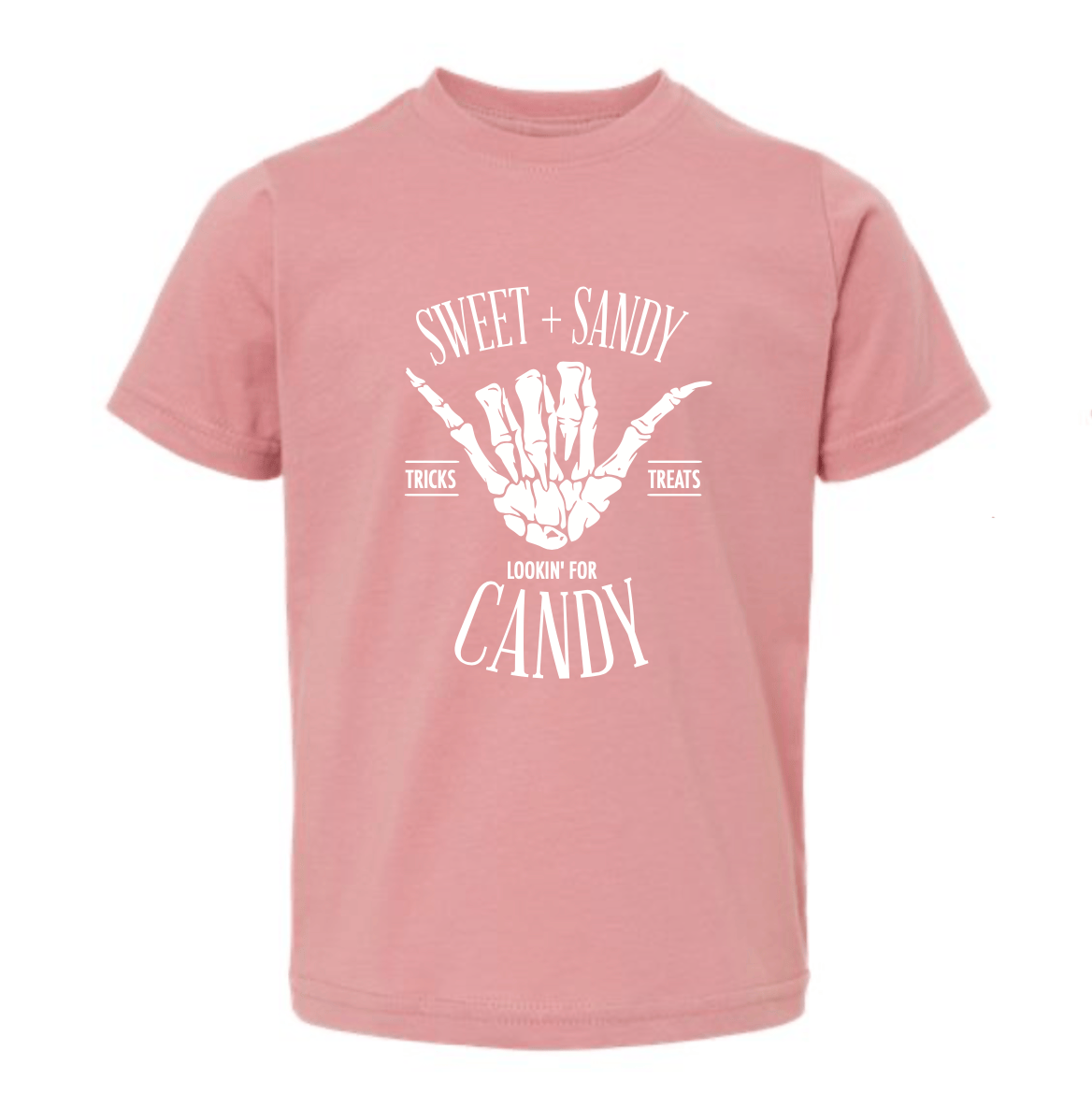 Sweet and Sandy looking for candy Kids Tee - Mauve