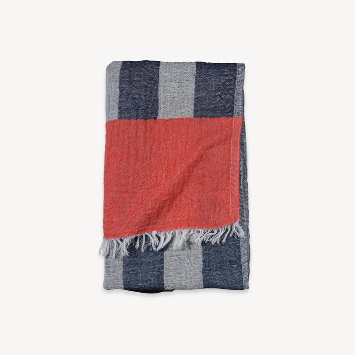 Turkish Cotton Towel - Vermillion Denim Boardwalk
