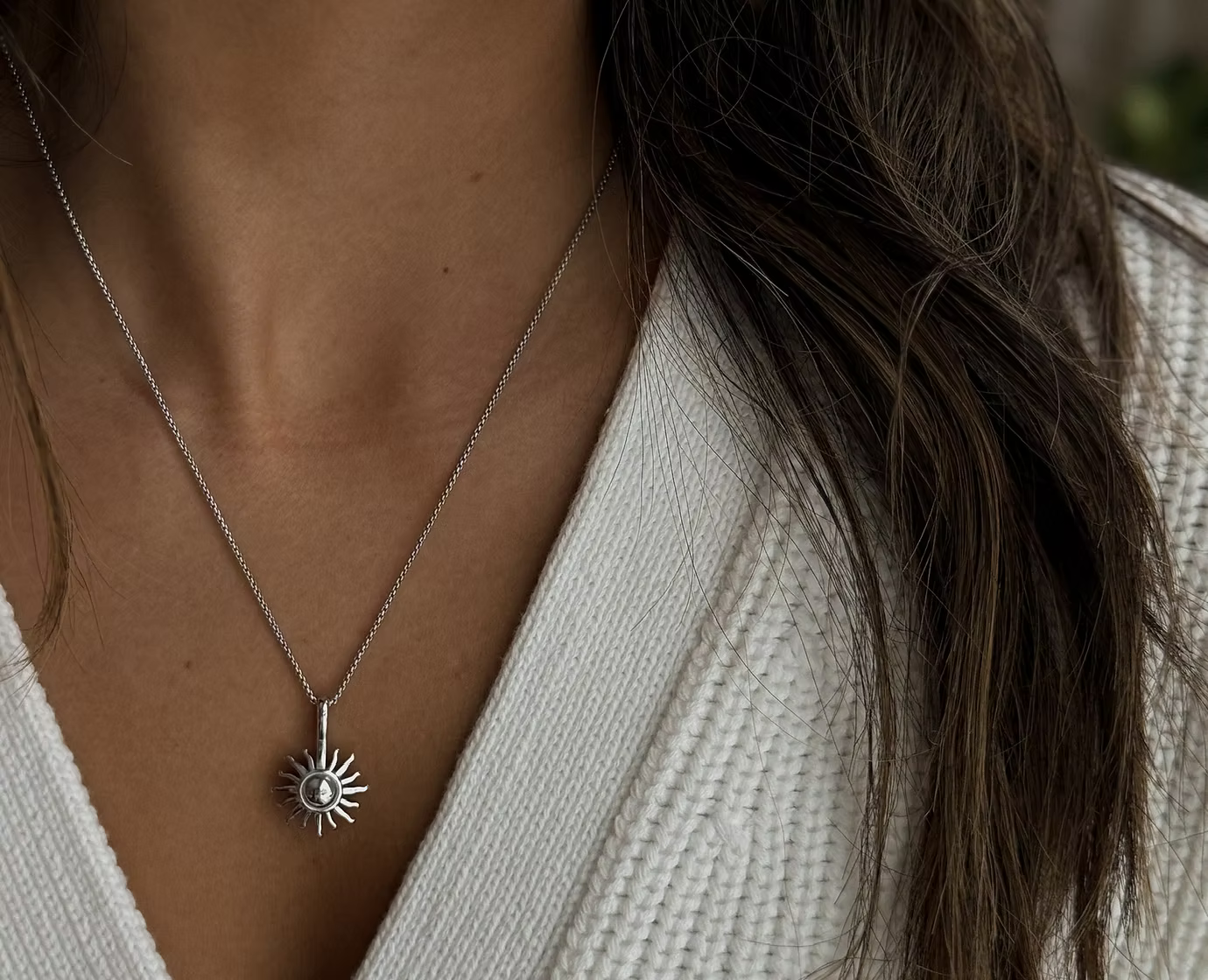 The Power of the Sun Necklace - in Platinum or Gold