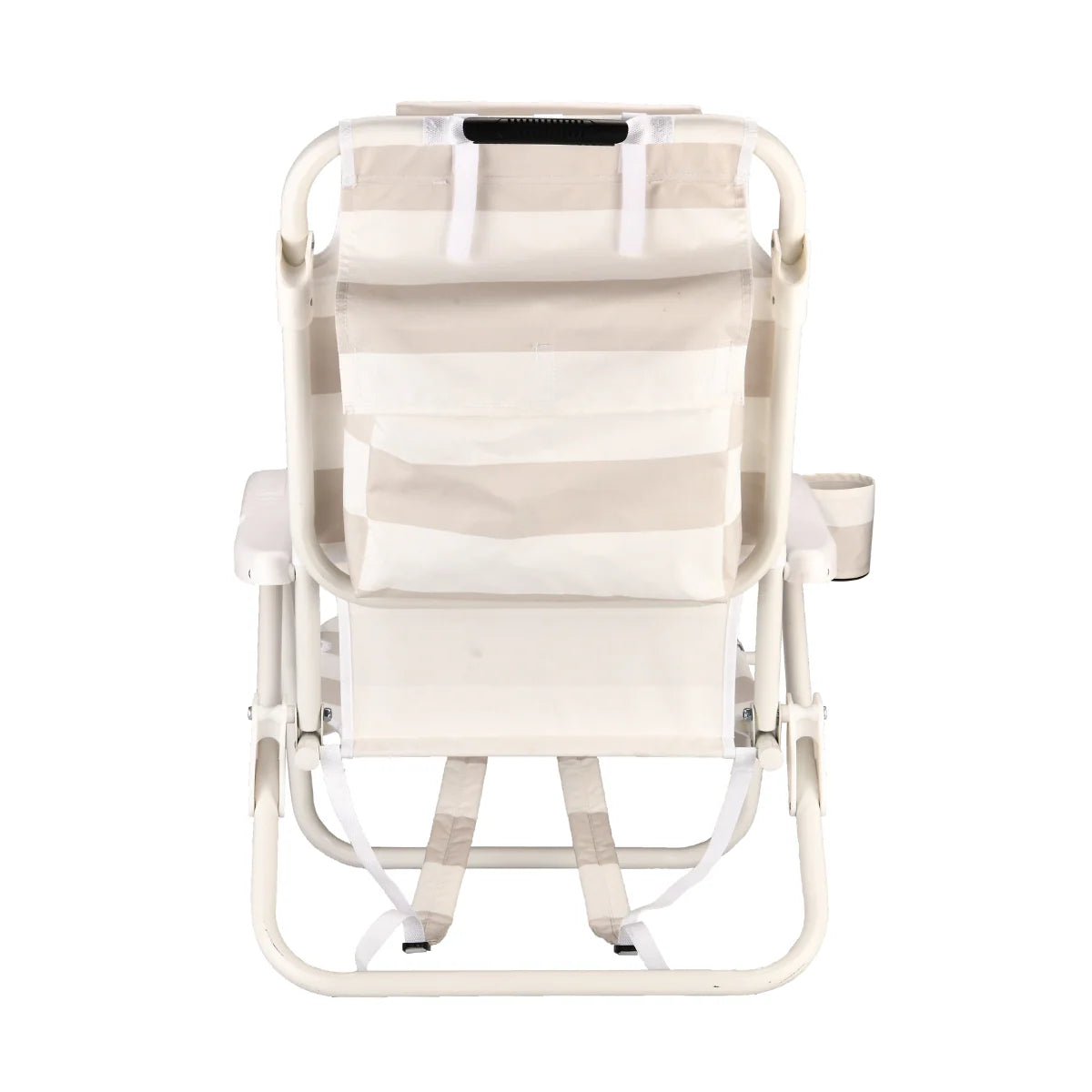 Checker Backpack Reclining Beach Chair - Sand