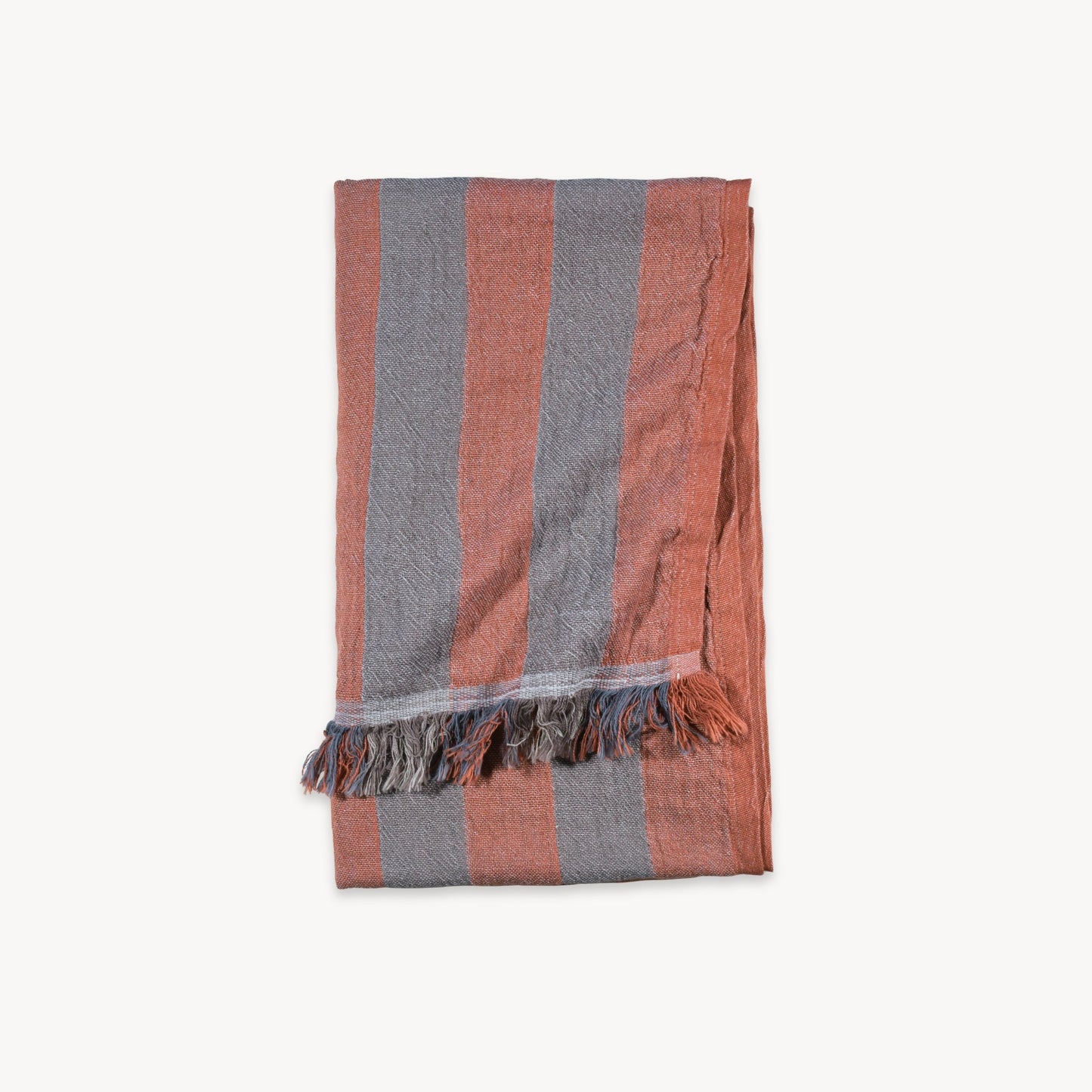Turkish Cotton Towel - Monica Stripe Peach Paper