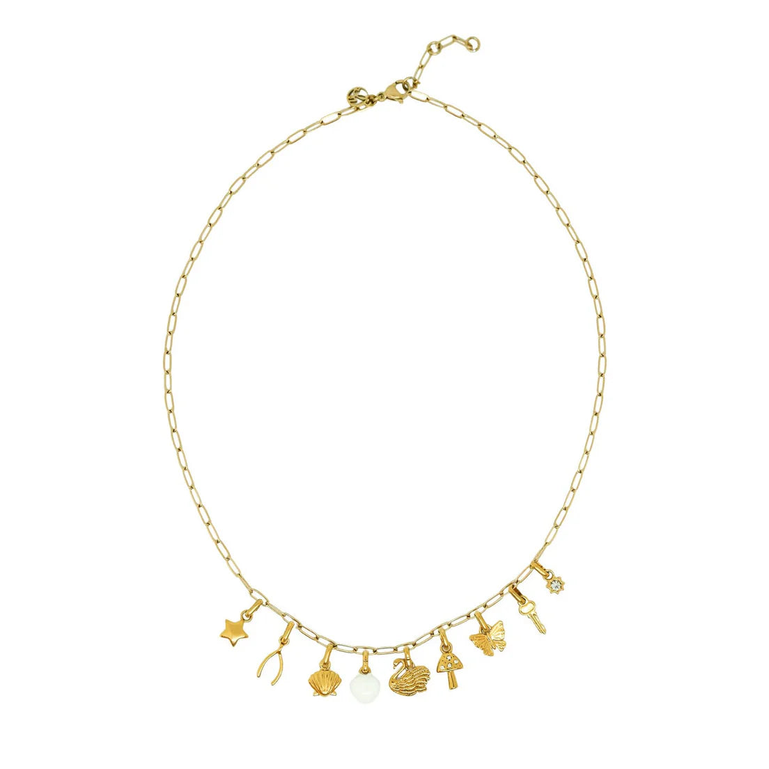 Valentina Charm Necklace - Gold