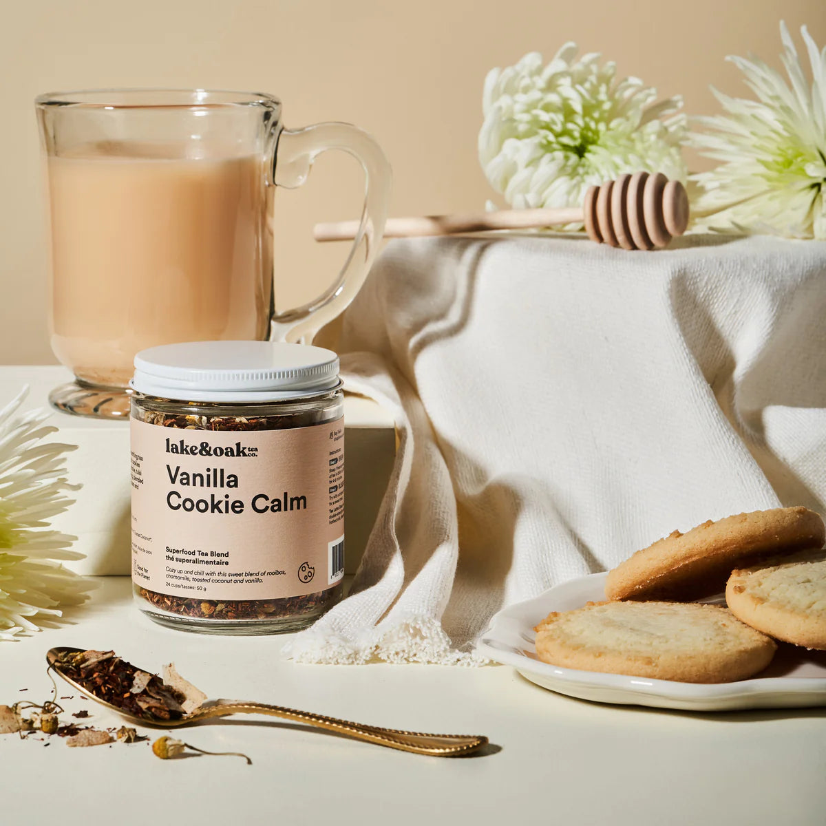 Vanilla Cookie Calm - Loose Leaf Tea - 24 Cups