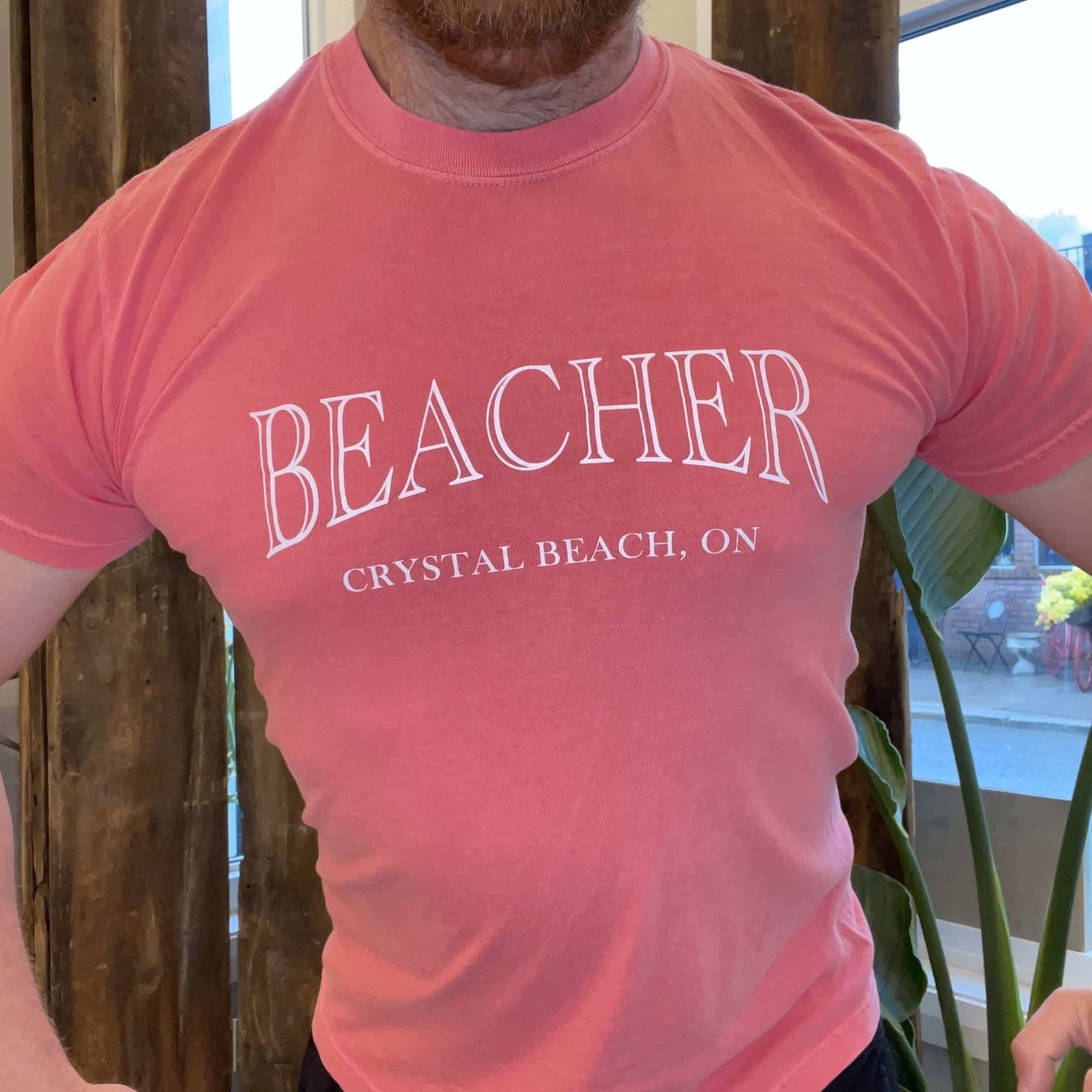 Vintage Beacher Throwback Tee - Coral