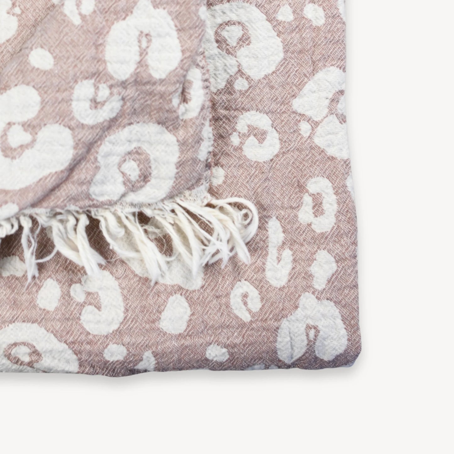 Vintage Fleece Lined Throw - Java