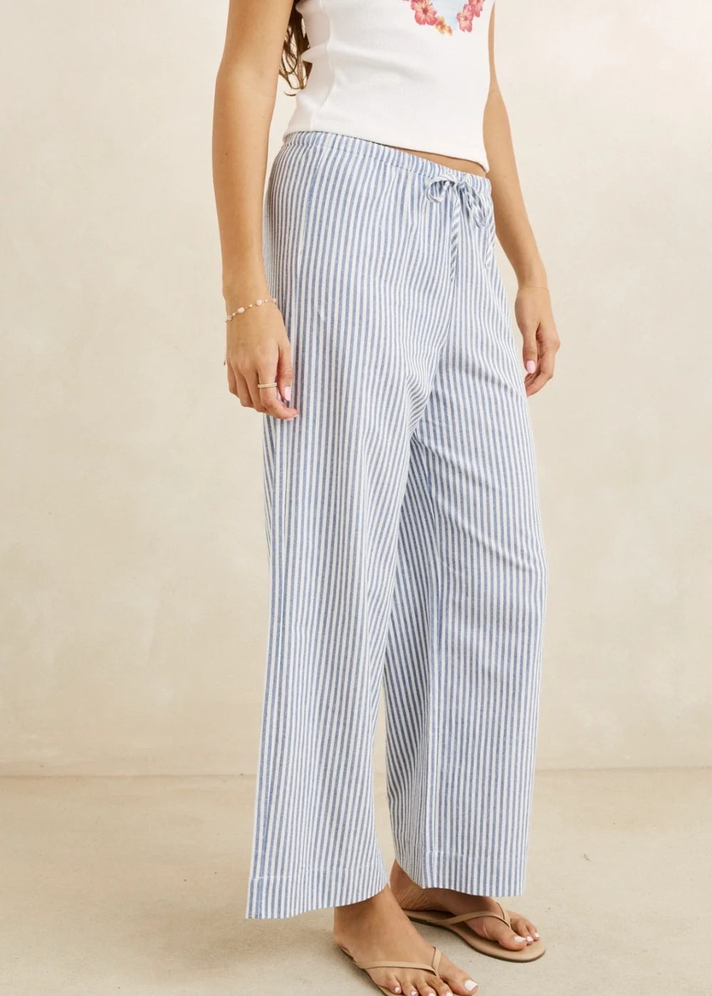 Vista Stripe Beach Pant - Blue