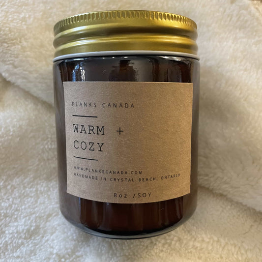 Warm and Cozy- Hand Poured Soy Candles