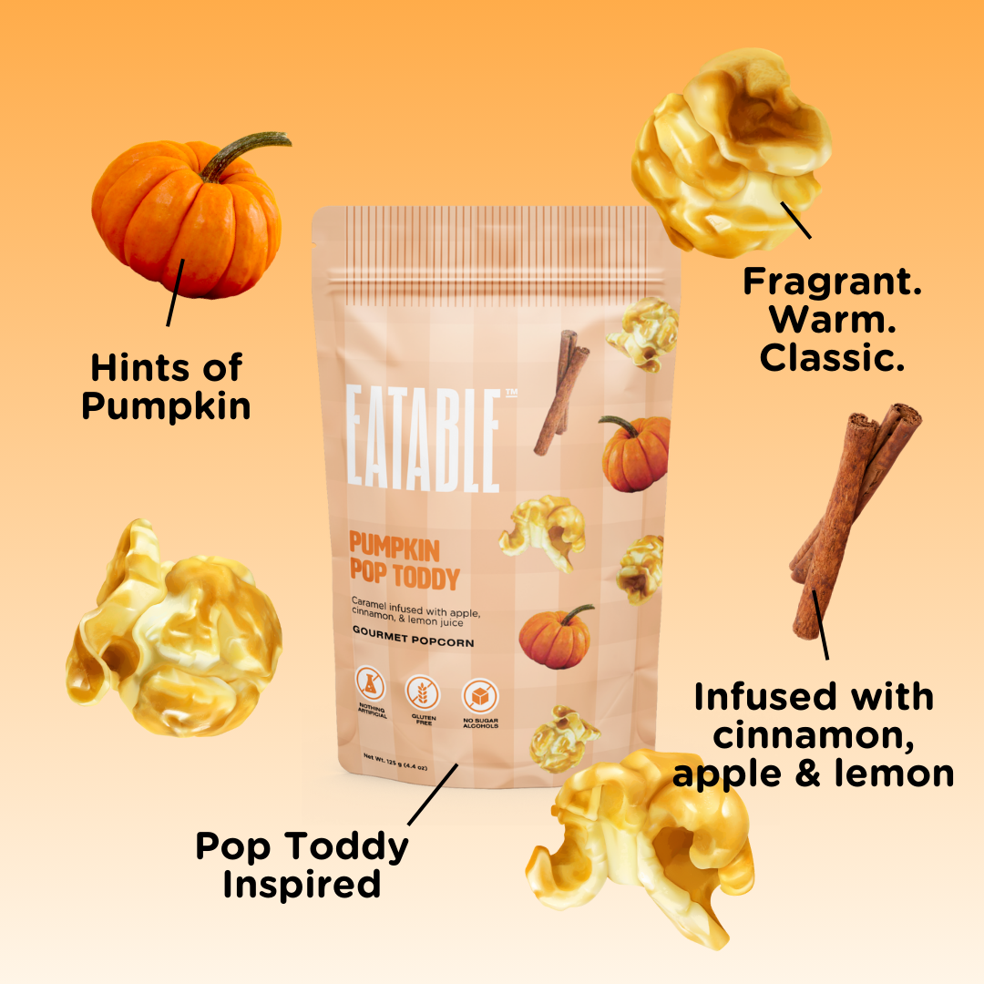 🇨🇦 Pumpkin Pop Toddy 🎃 Gourmet Caramel Halloween Popcorn