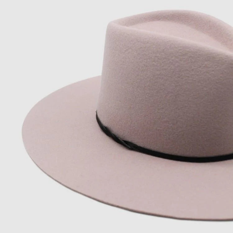 Jumbuck - Crown Fedora - Rose Dust