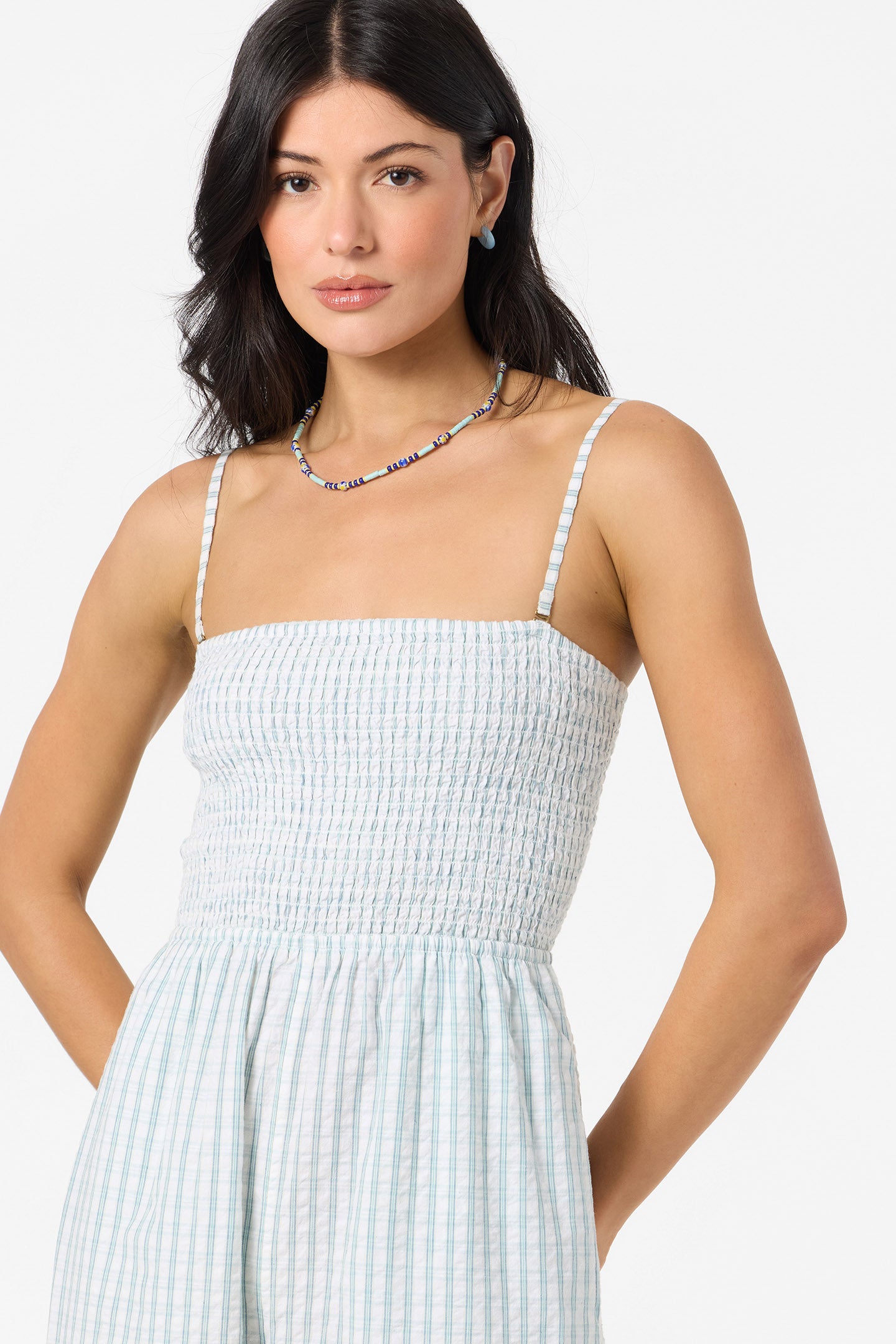 Aiyana Plaid Jumper - Winter White
