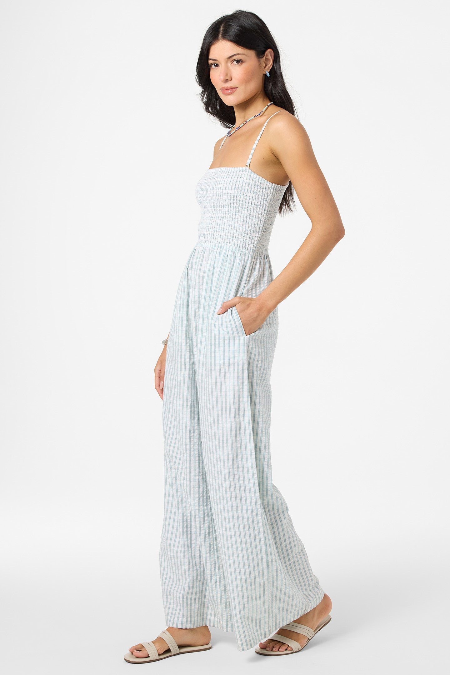 Aiyana Plaid Jumper - Winter White