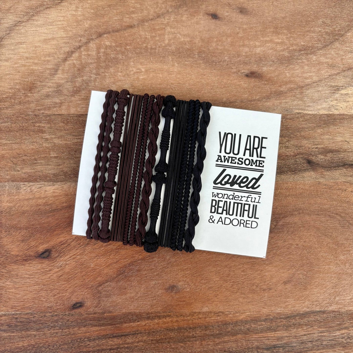 Boho Hair Ties | Dark Chocolate