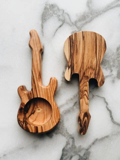 Olive wood Candle Holders - hand carved in Bethlehem