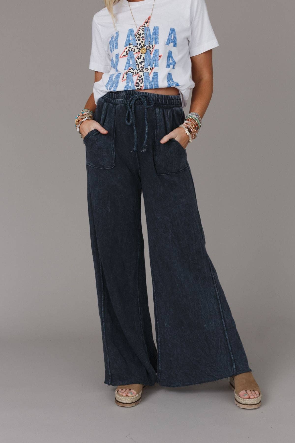Fall Favorite: Relaxing Robin Wide Leg Pant - New Navy