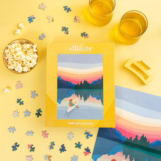 Sunrise Paddle 1000-Piece Puzzle | Designed in QC Canada