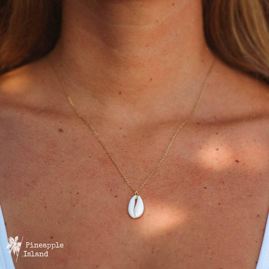 Hideaways Cowrie Shell Necklace by Pineapple Island, Giada Collection