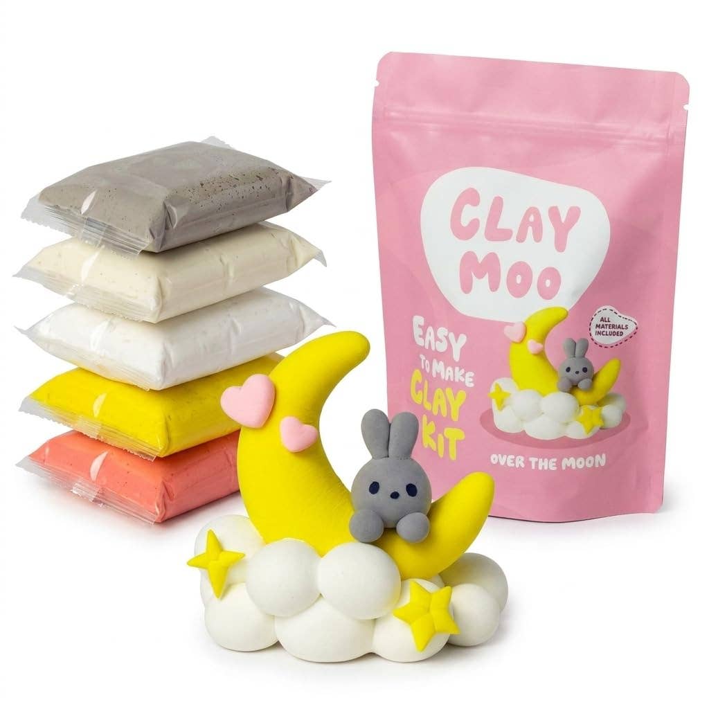 Moon Bunny Clay Crafting Kit