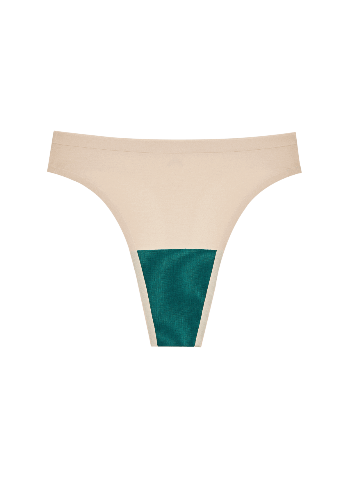 Seamless High Rise Thong - Biege