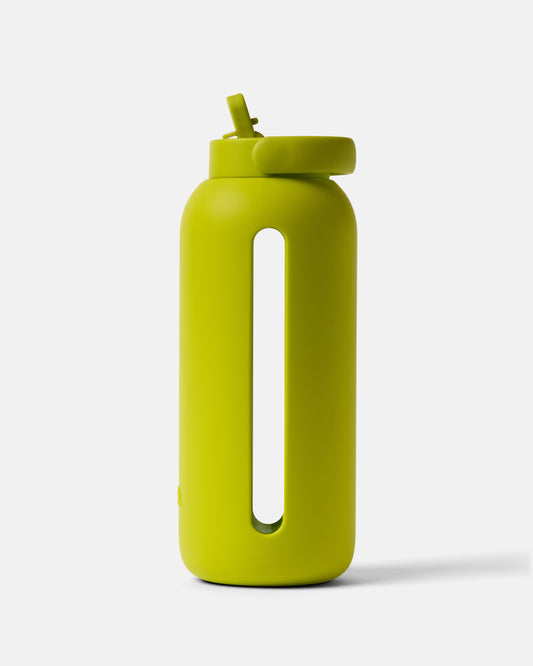 Big Bottle 36oz Glass Water Bottle - Chartreuse