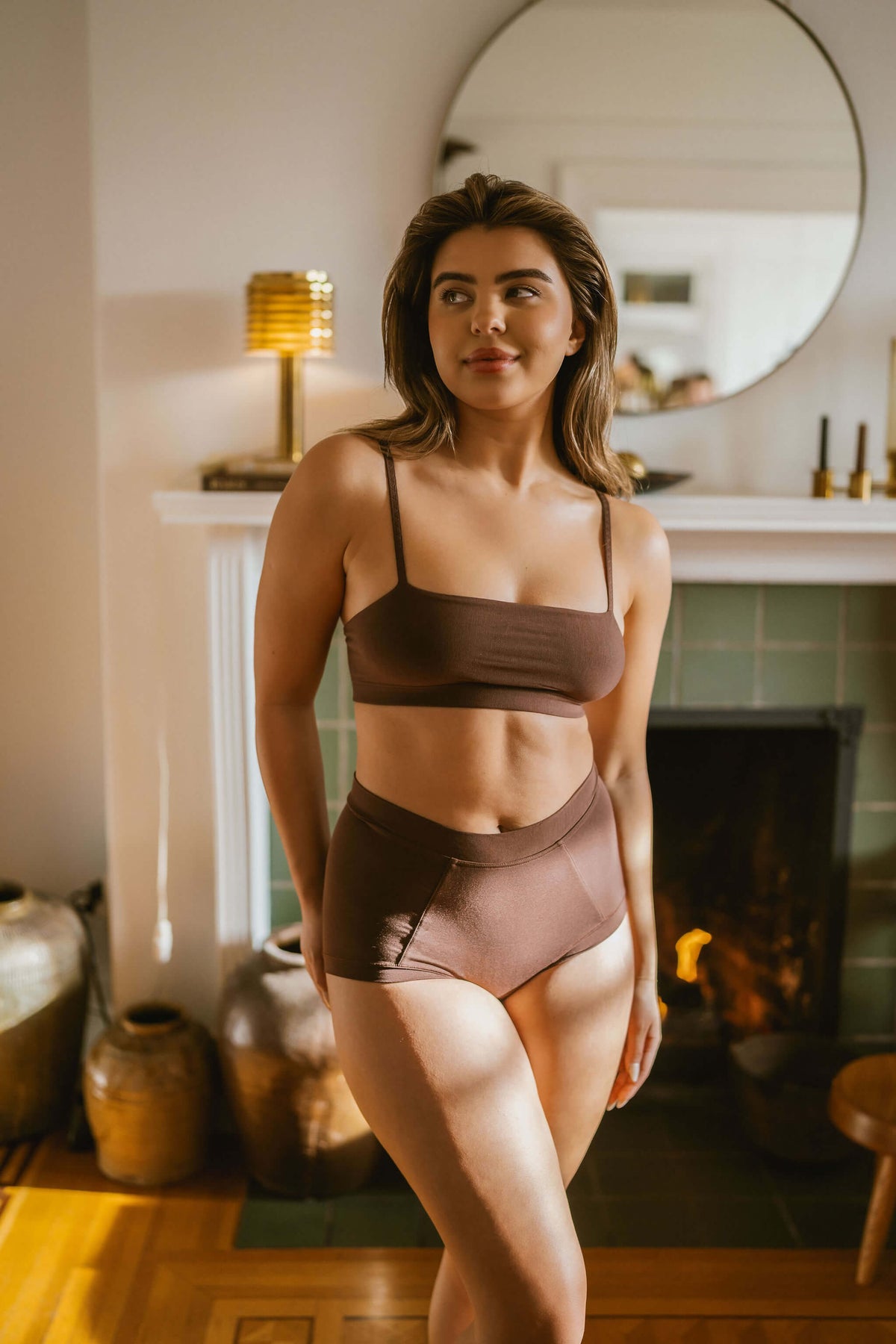 Brief Mineral Underwear - Brown