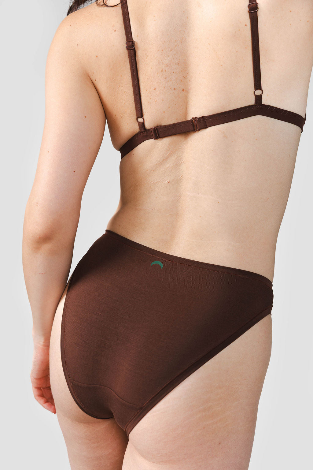 High Rise Bikini Mineral Underwear - Brown
