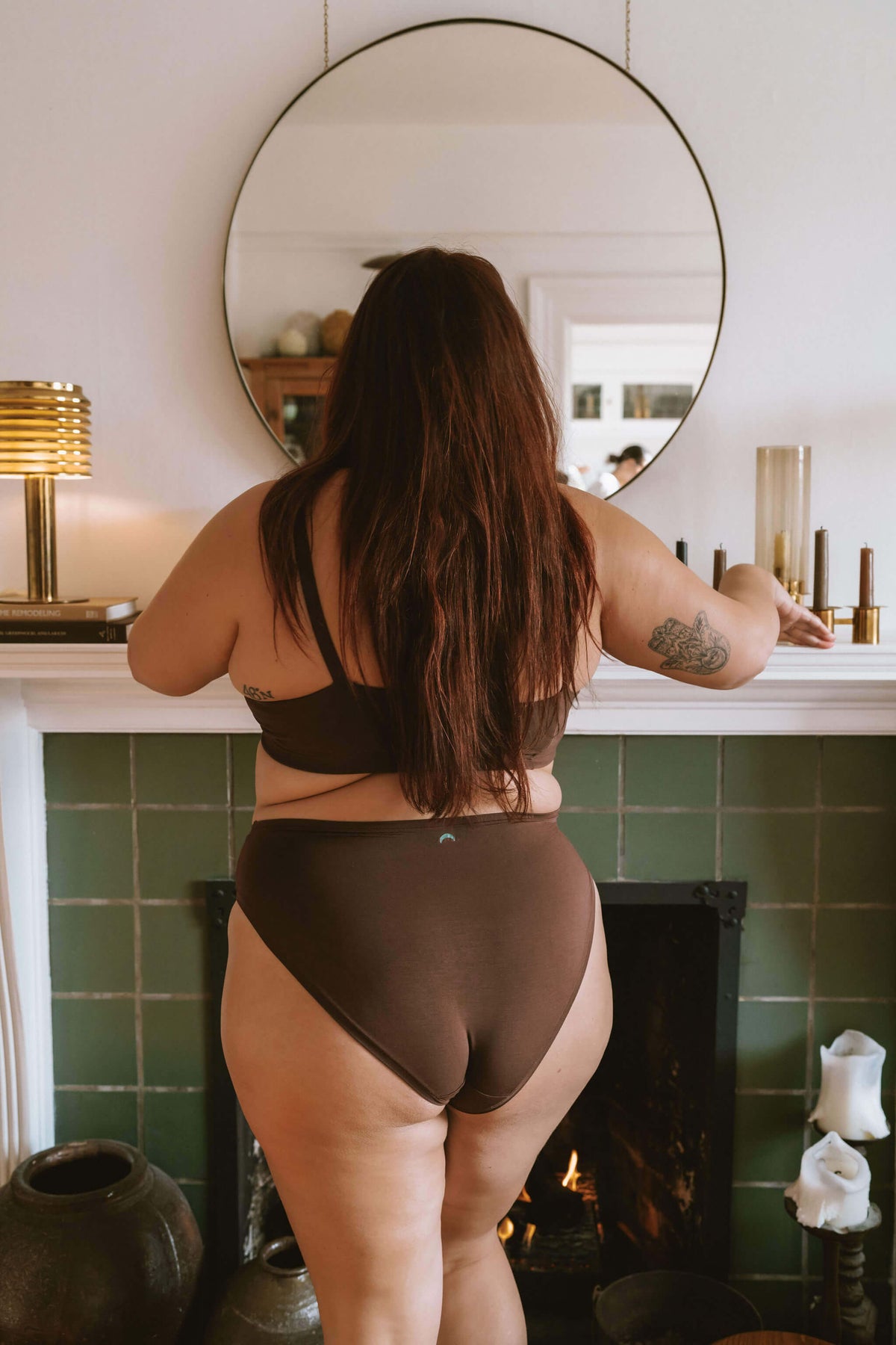 High Rise Bikini Mineral Underwear - Brown