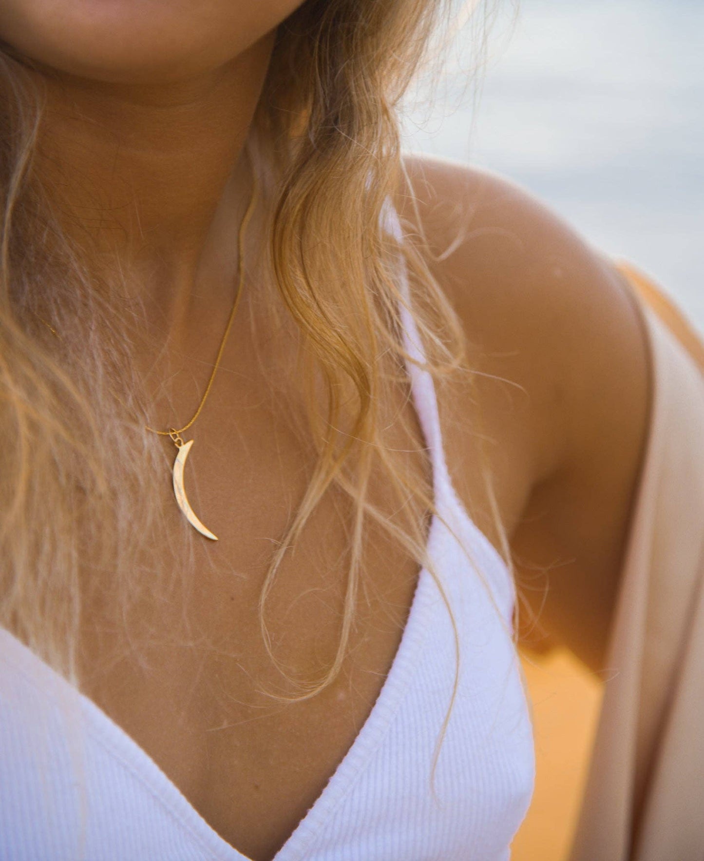 Crescent Moon ~ Salty Pendants