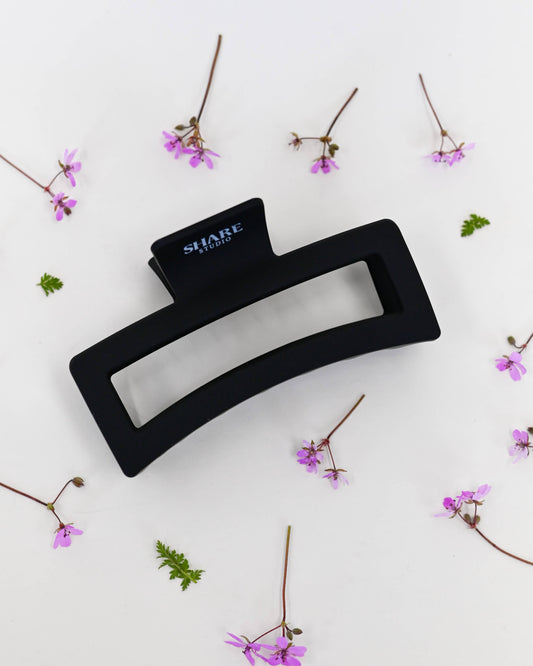 Black Matte Jumbo Claw Clip