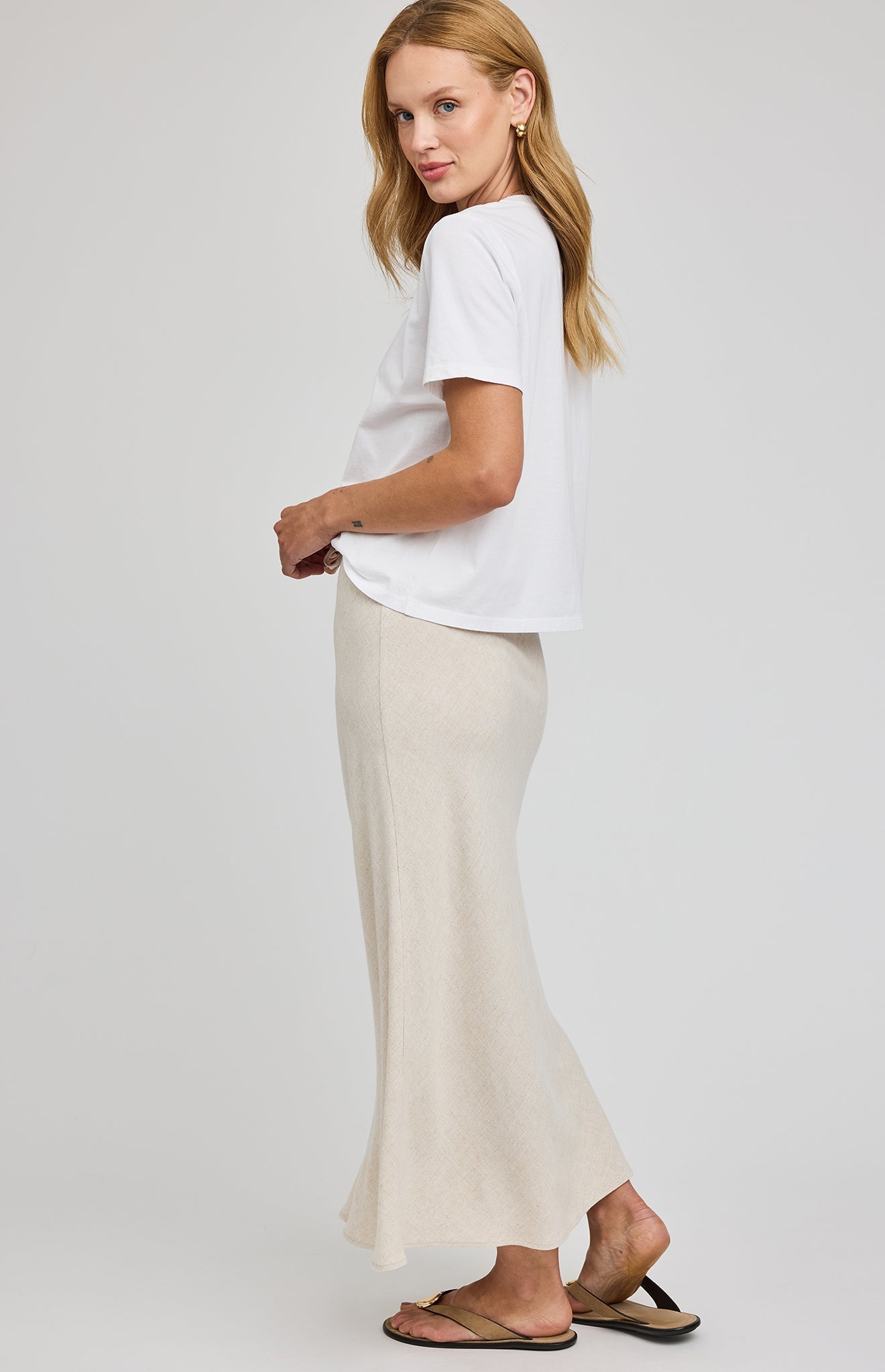Cassia Linen Skirt - Linen