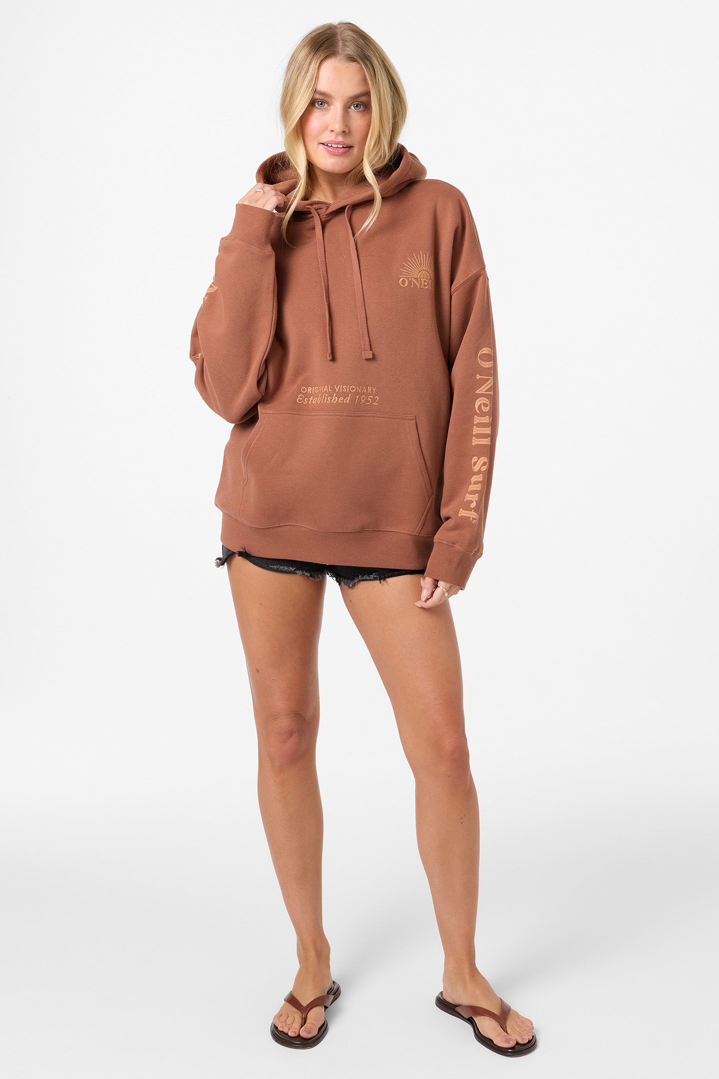 Chore Break Oversized Hoodie - Carob Brown