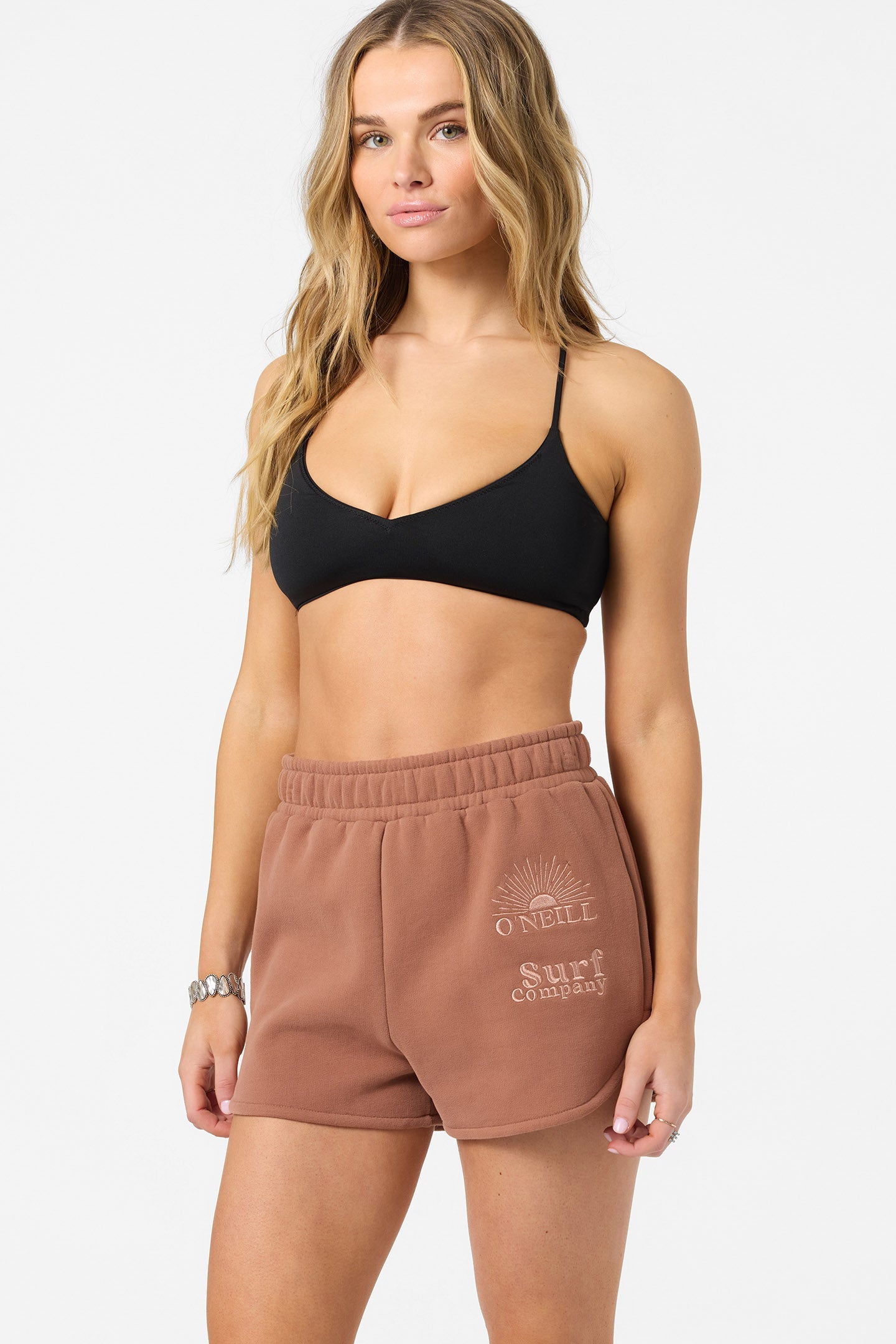Chore Break Scallop Fleece Short - Carob Brown