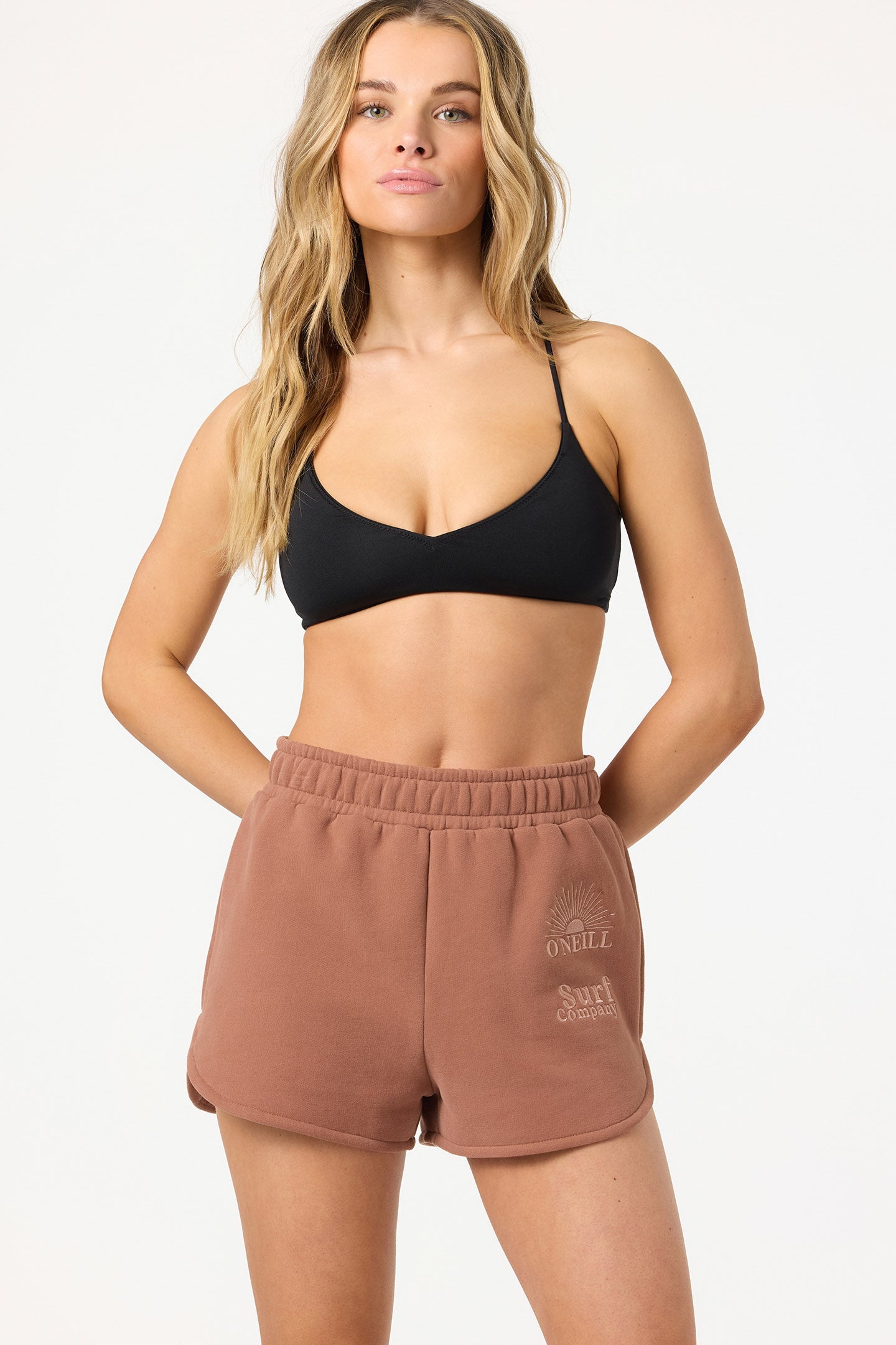 Chore Break Scallop Fleece Short - Carob Brown