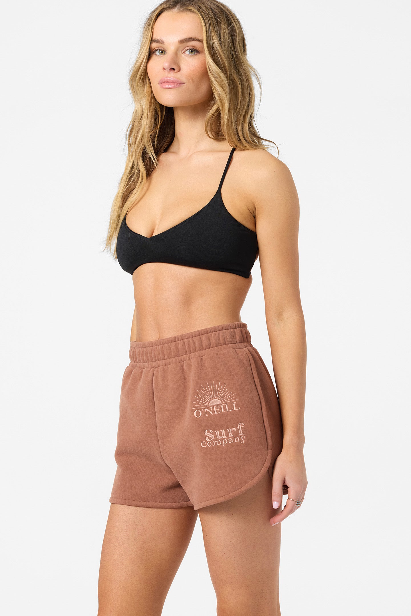 Chore Break Scallop Fleece Short - Carob Brown