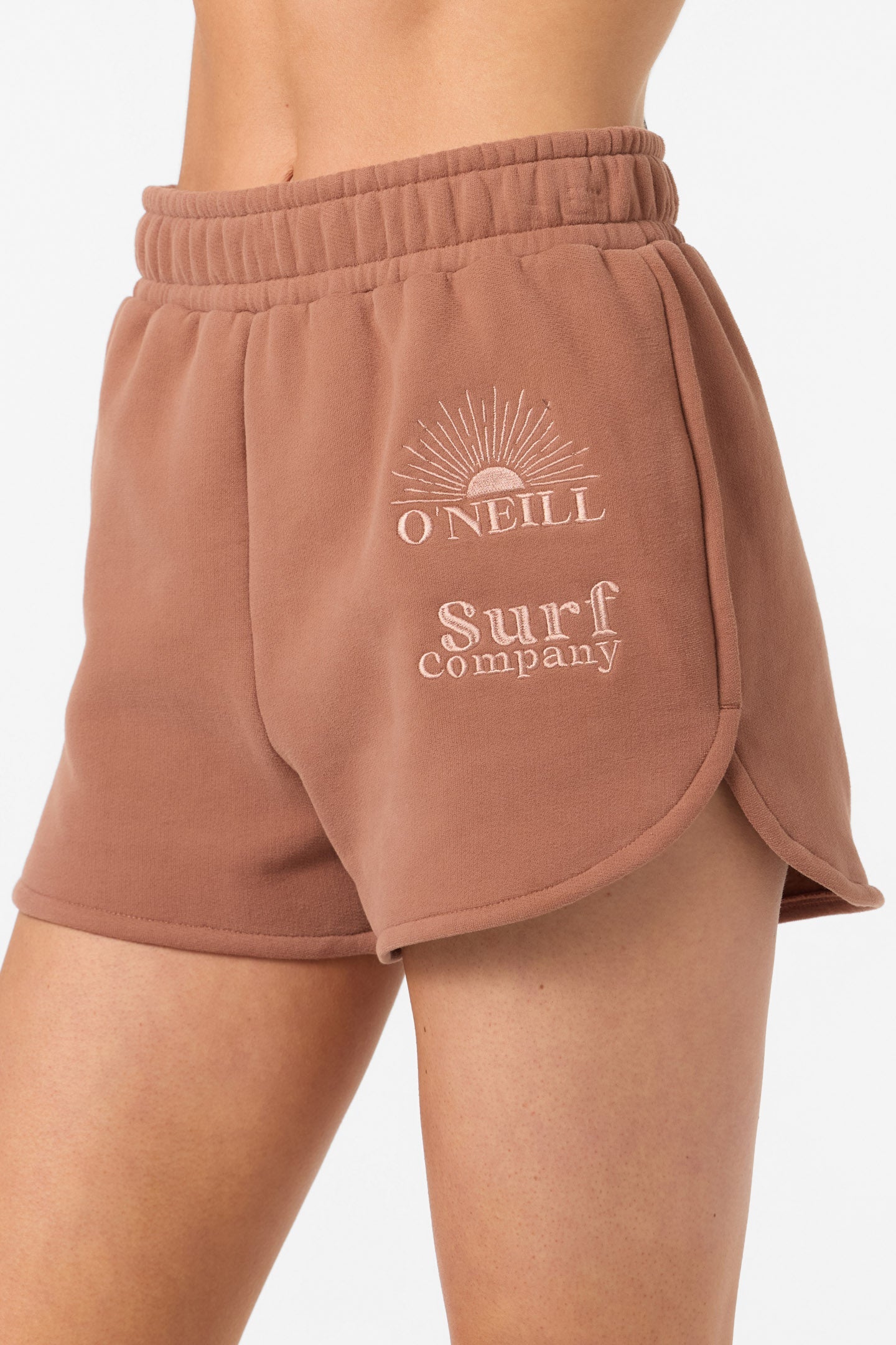 Chore Break Scallop Fleece Short - Carob Brown