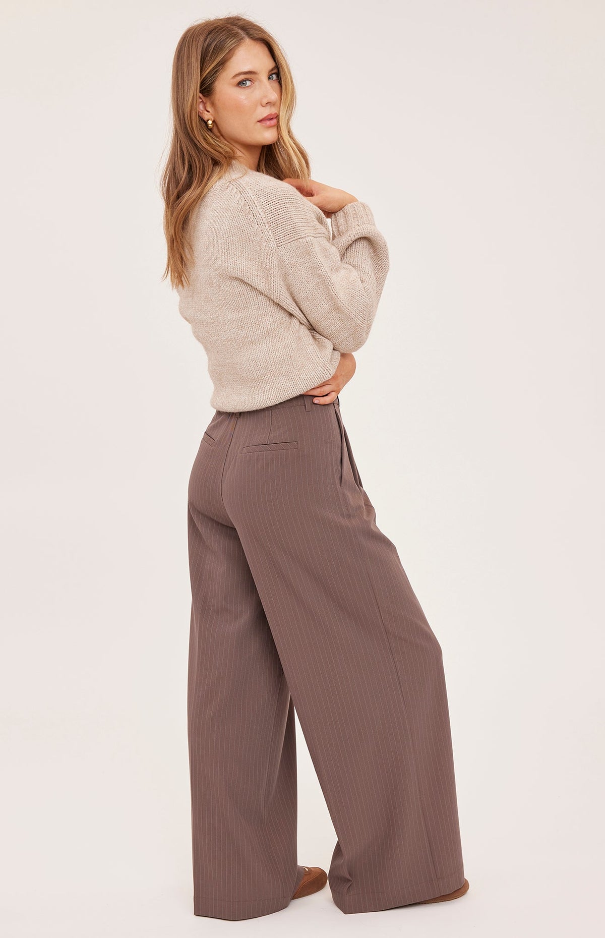 Collins Pant - Cafe Pinstripe